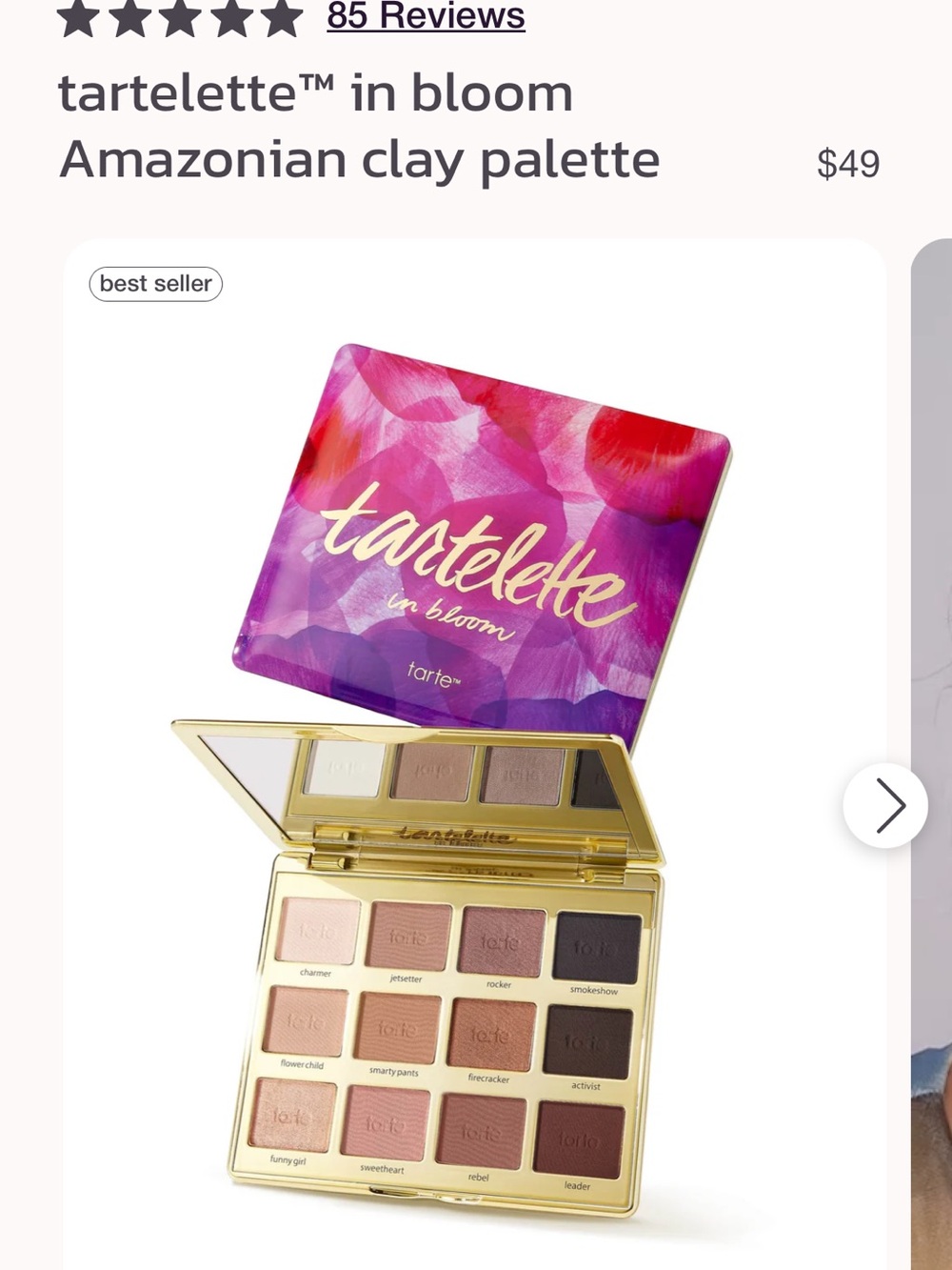 tartelette in bloom Eyeshadow Palette by tarte.